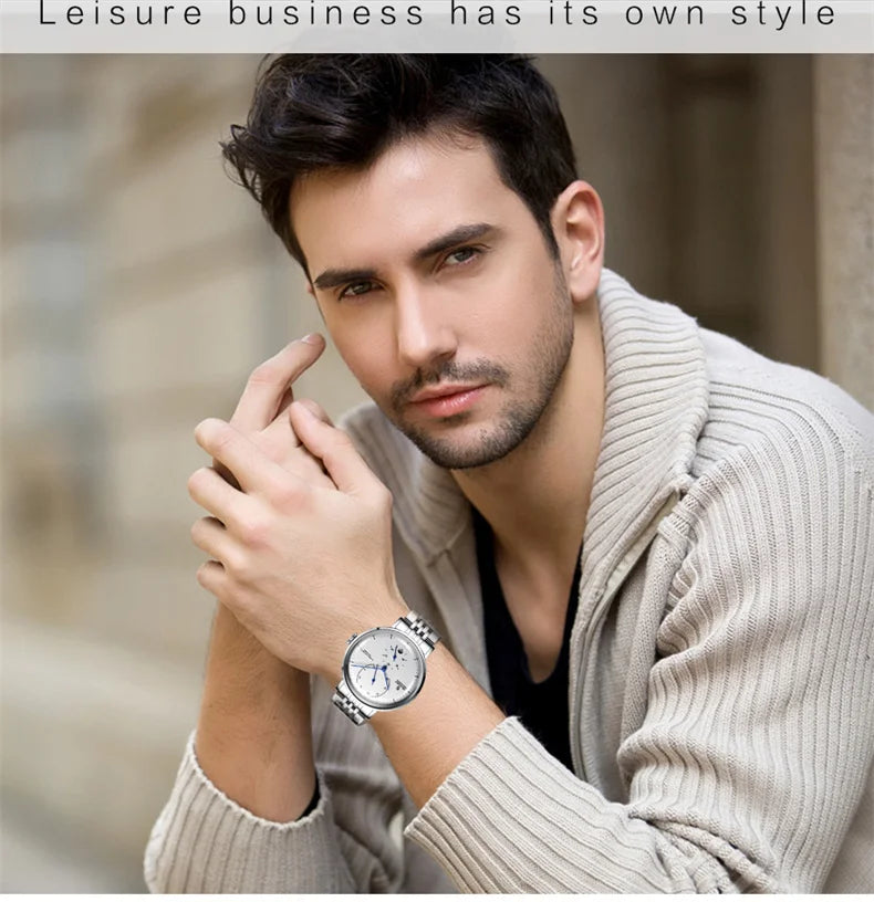 NEW Watch For Men Top Brand Luxury Sport Automatic Mechanical Mens Watches Military Style Waterproof Wristwatch Men Relogio