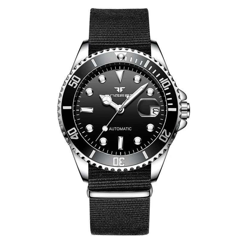 BINBOND mechanical wristwatches for men: luxurious, luminous, water-resistant, automatic, tourbillon, skeleton
