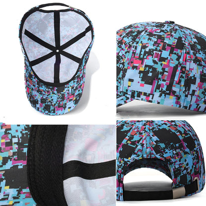 Letnia czapka z daszkiem z motywem graffiti, z podświetleniem, unisex, czapka chroniąca przed słońcem na świeżym powietrzu, modna czapka sportowa, czapka typu „duckbill” w stylu casual