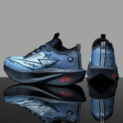 Zapatillas deportivas de carbono para hombre, antideslizantes, acolchadas, cómodas, para carreras, entrenamiento y running; zapatillas de tenis de malla, informales para mujer