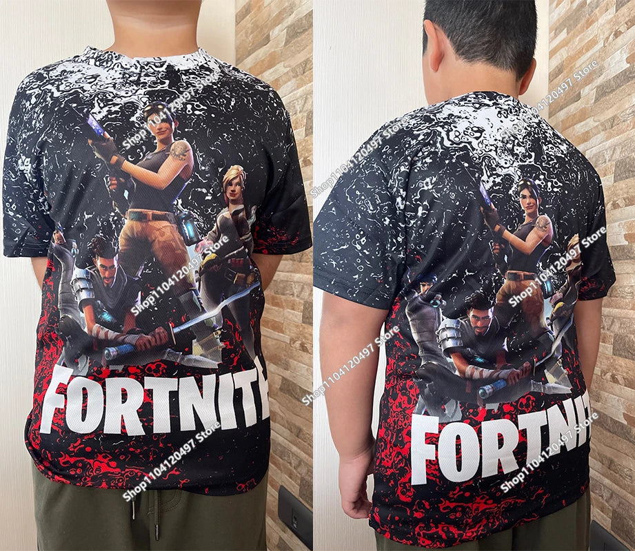 Тениска Fortnite за мъже Shoot Game Battle Hero, тениска Victory Royale, облекло за деца, тениски за момчета и момичета на възраст 2-14 години