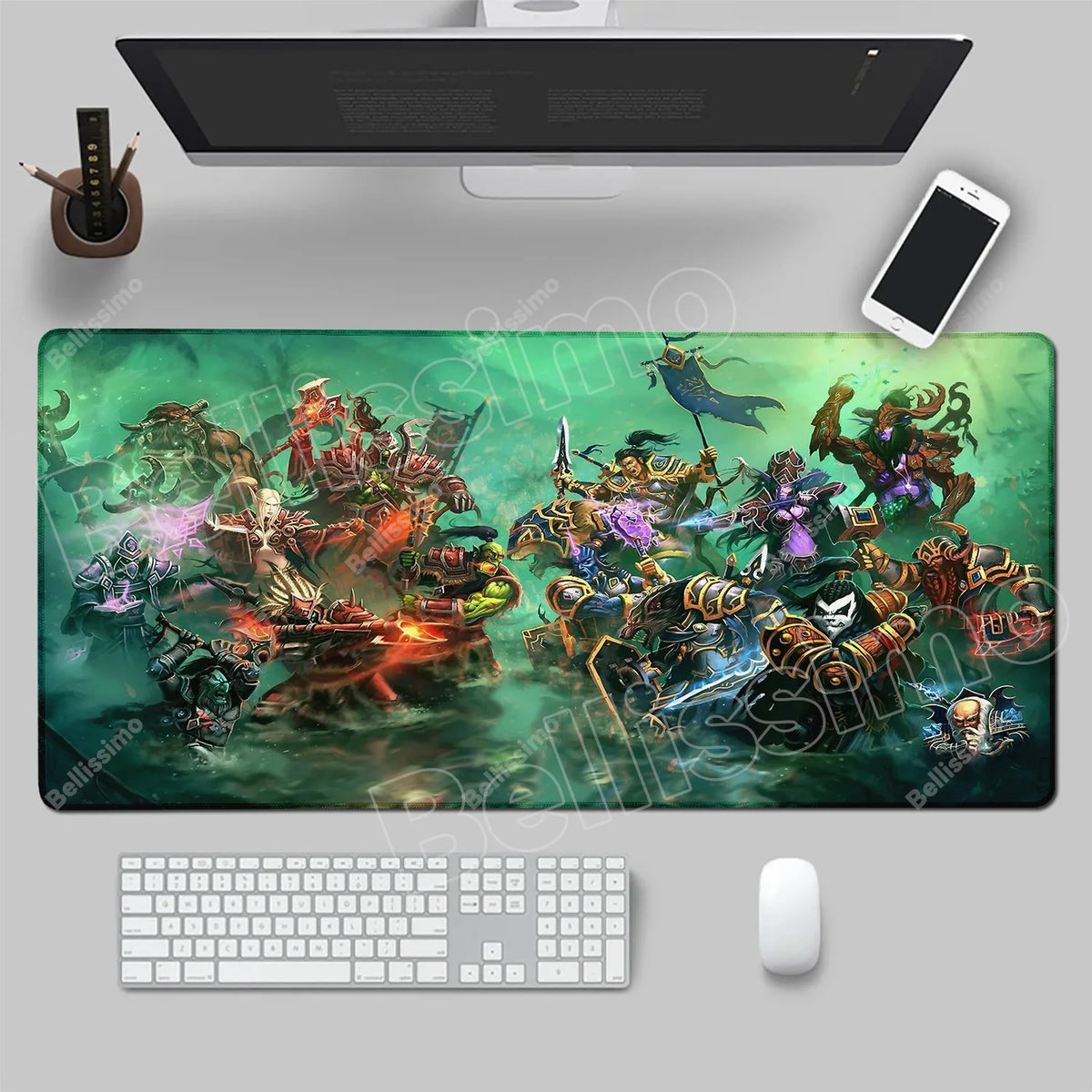 World Of Warcraft 90x40 suuri pelihiirimatto, pelipöydän alusta, Csgo-pelialusta, luonnonkumimatto, grande gamer XXL -tietokoneen hiirimatto