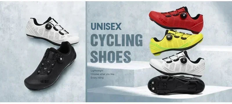 Scarpe da ciclismo unisex per bici da strada, da uomo, da racing, autobloccanti, sneaker da velocità per bicicletta da donna, tacchette SPD, calzature da ciclismo su strada