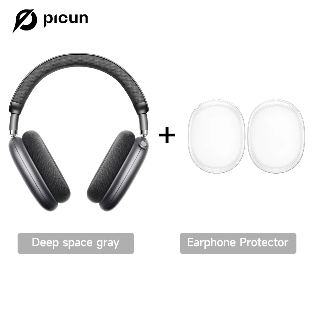 Auscultadores Sem Fios Picun F8 Pro ANC com Seguimento da Cabeça, Áudio Espacial 3D, ANC -52dB, Auscultadores Bluetooth HIFI com Microfone HD ENC, Baixa Latência e APP