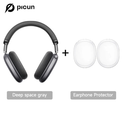 Auscultadores Sem Fios Picun F8 Pro ANC com Seguimento da Cabeça, Áudio Espacial 3D, ANC -52dB, Auscultadores Bluetooth HIFI com Microfone HD ENC, Baixa Latência e APP