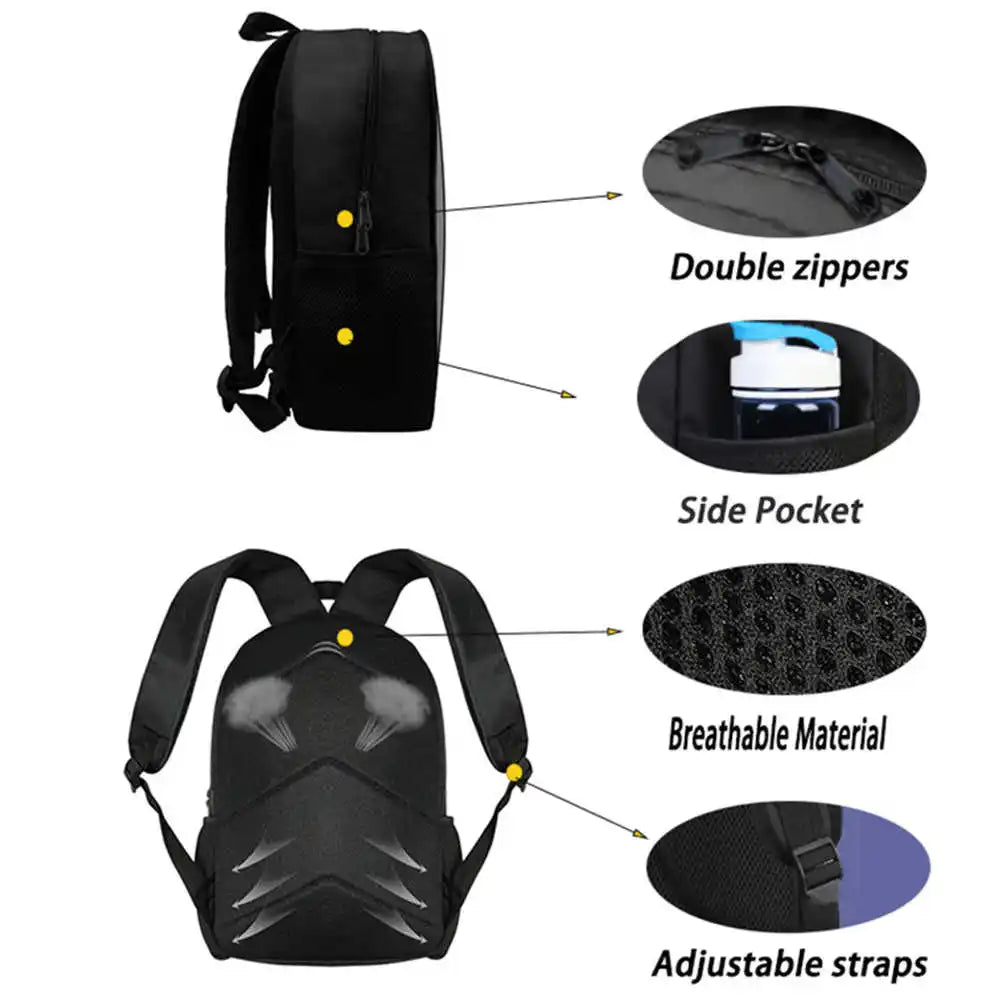Mochila Fortnite Cartoon com Bolso Frontal e Estojo 2PCS - Conjunto Escolar para Meninos e Meninas dos 5 aos 8 Anos, Presente de Regresso às Aulas