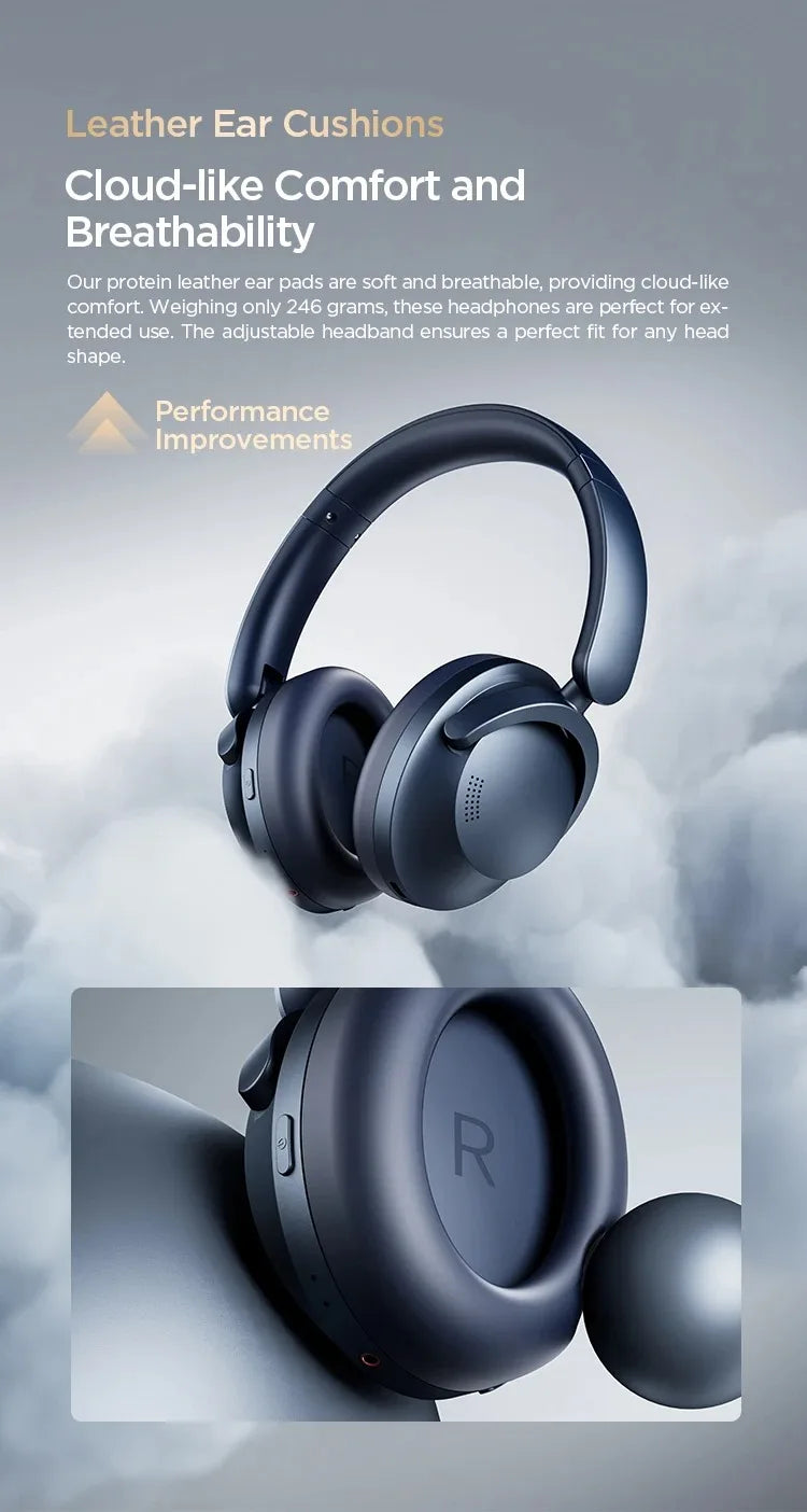 1MORE SonoFlow Pro Wireless Headphone 100H Playtime flash-sale Bluetooth Active Noise Cancelling Hi-Res Audio Clear Call