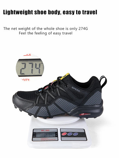 Men's Hiking Shoes All-terrain Outdoor Sports Shoes Breathable Mesh Non-slip Wear-resistant Hiking Shoes Outdoor Cycling Shoes
