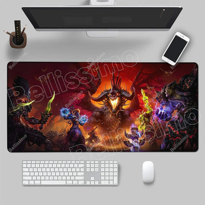 World Of Warcraft 90x40 suuri pelihiirimatto, pelipöydän alusta, Csgo-pelialusta, luonnonkumimatto, grande gamer XXL -tietokoneen hiirimatto