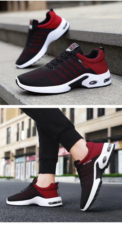 Chaussures de course respirantes à lacets pour hommes, tendance coréenne, légères, décontractées, confortables, nouvelle Version