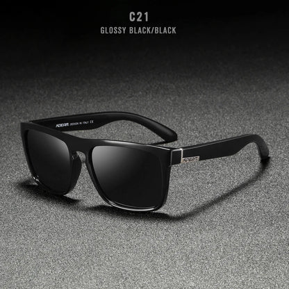 KDEAM Polarized Designer Square Sunglasses Men or Women Elastic Paint Frame Mirror Sun Glasses 17 Colors Available
