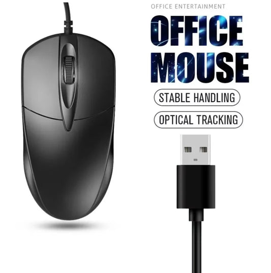 USB Optical Wired Mouse 1200 DPI, Ergonomic Computer Mouse for PC, Laptop & Desktop, Anti-Slip USB Wired Office & Gaming Mouse
