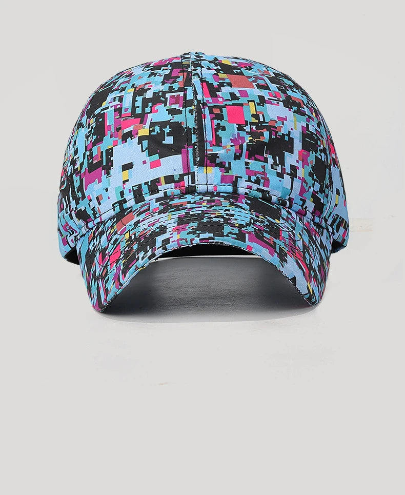 Letnia czapka z daszkiem z motywem graffiti, z podświetleniem, unisex, czapka chroniąca przed słońcem na świeżym powietrzu, modna czapka sportowa, czapka typu „duckbill” w stylu casual