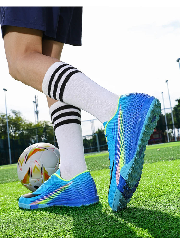 Bottes de Football pour hommes, chaussures de stade à ongles longs, confortables, de haute qualité, antidérapantes, pour Match de société professionnelle