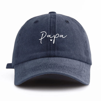 1 vnt. „PAPA Print“ išplauta beisbolo kepurė, klasikinė, kasdieninė, retro stiliaus, reguliuojama, lengva, apsauganti nuo saulės, universali vairuotojo kepurė, skirta kasdieniam nešiojimui