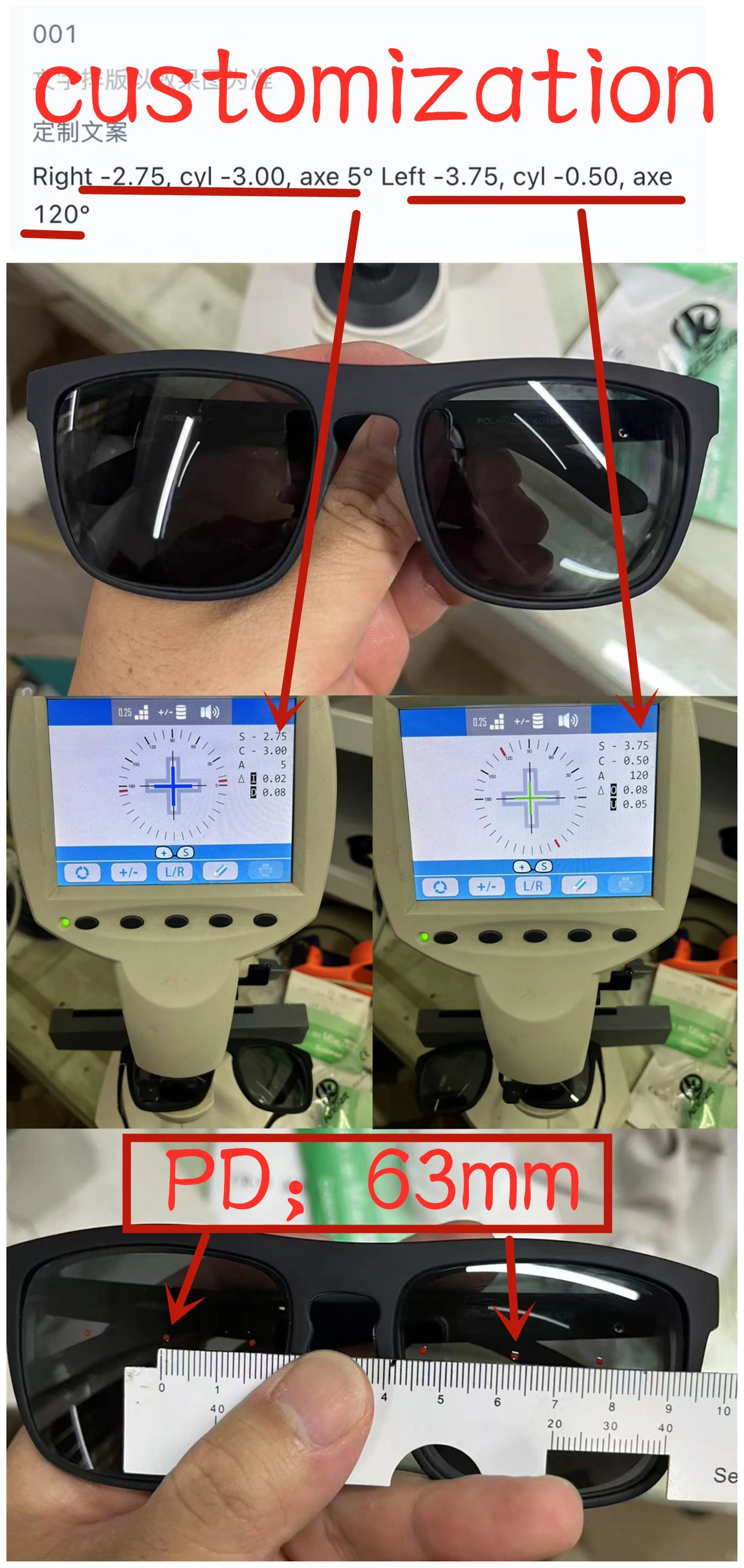 Outdoor Sport Square Myopia Lens Prescription Sunglasses Men Polarized Driving Anti-Glare Myopes Lunettes 0 -0.5 -0.75 To -6.0
