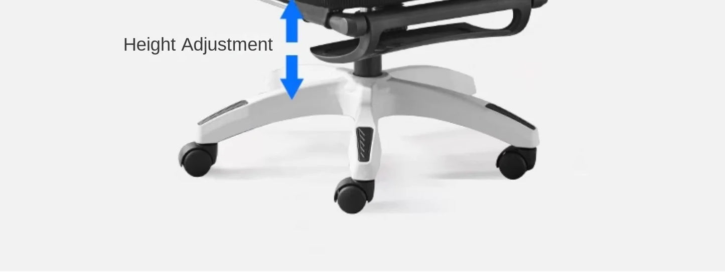 Scaun ergonomic rabatabil, scaun de birou confortabil, scaun de calculator pentru casă, cămin studențesc, scaun de gaming cu suport pentru picioare