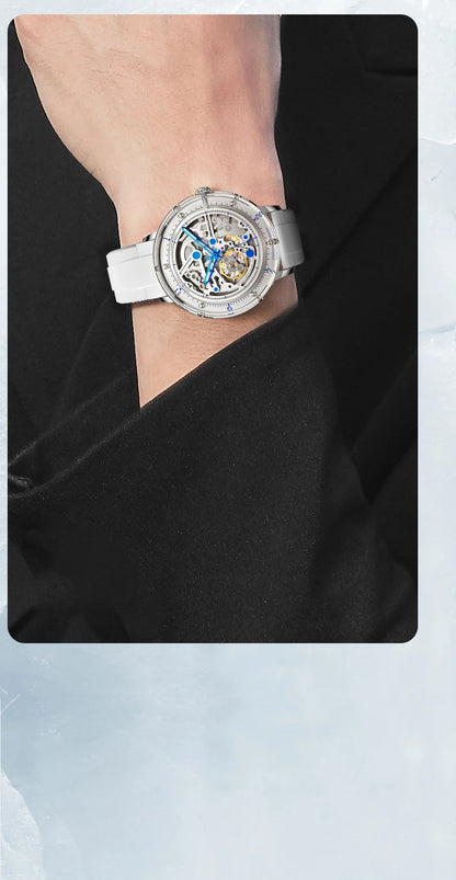 Luxury Brand Mens Automatic Watches Pagani Design Transparent Mechanical Watch For Men Sport Mechanical Skeleton Wristwatch Relo