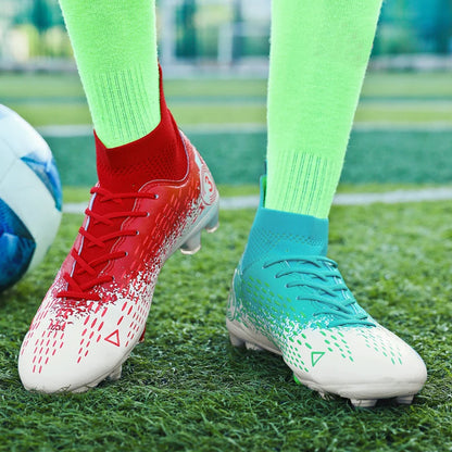 Talla 31-45 Zapatillas de fútbol para hombre, botas de fútbol para mujer, tacos de fútbol para niños, zapatillas de entrenamiento para adolescentes, calzado deportivo transpirable