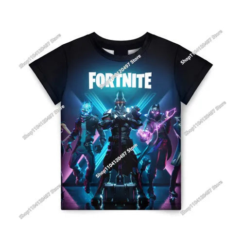 Summer Fashion Fortnite Mascot 3D Print Kids T-Shirt Casual T-shirt Boys Girls Unisex Children's Clothing T-shirt Tops