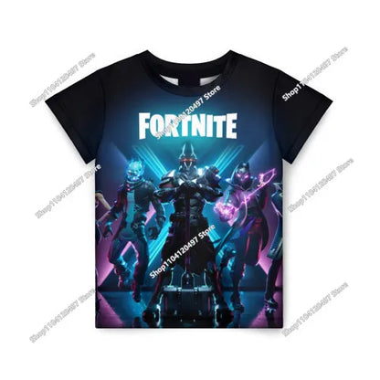 Summer Fashion Fortnite Mascot 3D Print Kids T-Shirt Casual T-shirt Boys Girls Unisex Children's Clothing T-shirt Tops