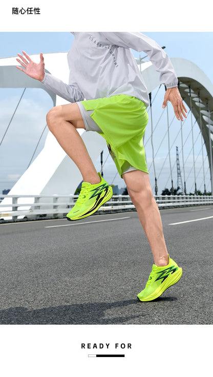 Nuove scarpe da running con piastra in carbonio per maratona, da uomo e donna, sportive, traspiranti, leggere, comode, antiscivolo e casual
