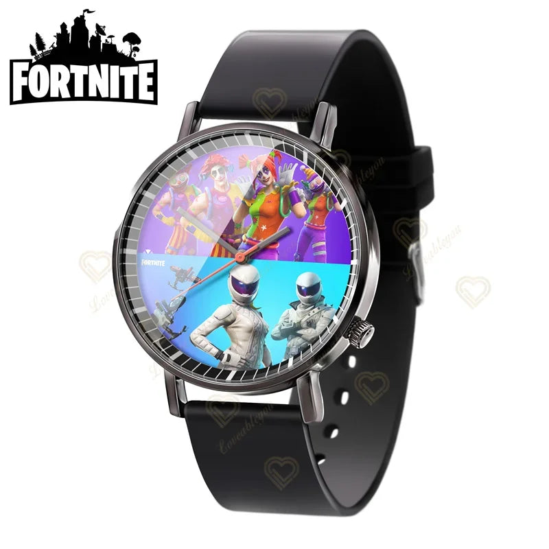 Wrist Watch F-Fortnite Cook Watch Trend Fashion Creative Quartz Student Watches Battle Game Figure Model Kids Birthday Gift