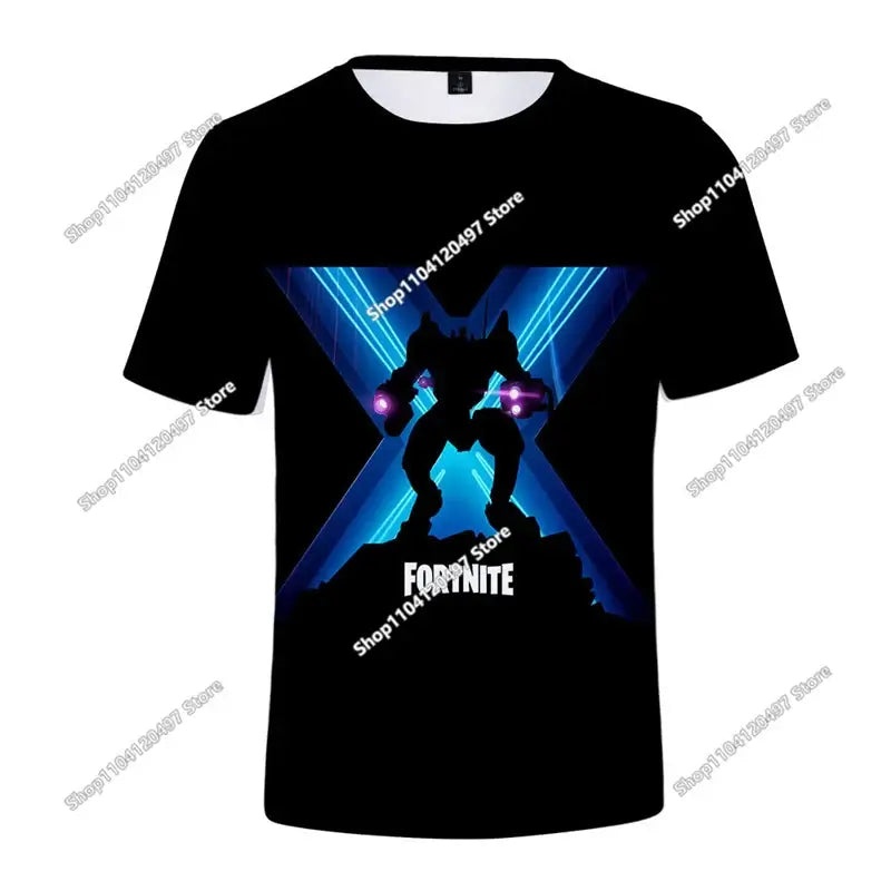 Halloween Peely 3D T-shirt Boys Girls Christmas Fortnite Tees Battle Royale Streetwear Kids Victory Game Men T Shirt Clothes