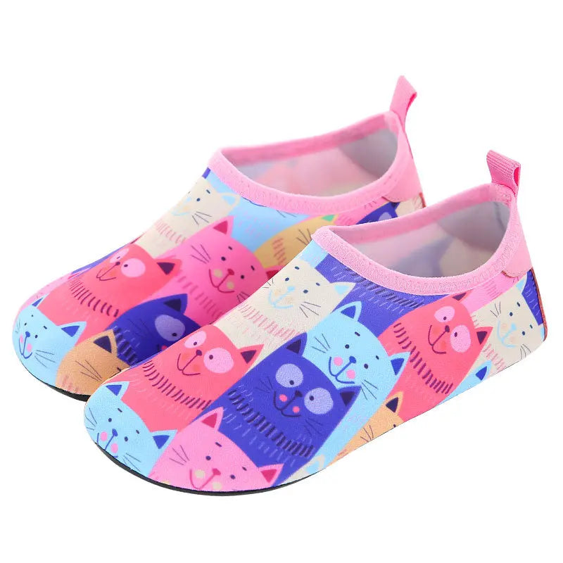 Sapatos aquáticos macios e dobráveis para rapaz e rapariga, para praia, verão, atividades ao ar livre, caminhar na água, natação, surf e mar, de secagem rápida
