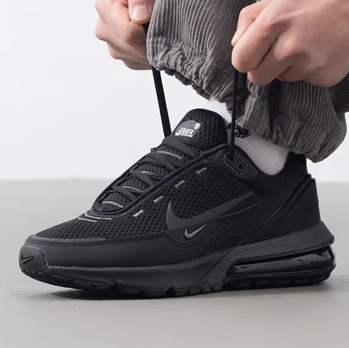 Nike Half-Palm Visible Air Cushion Cushioning Rebound Fitness Men's Running Shoes New Model Wear-Resistant Lightweight Textured Upper Training Sports Running Shoes Air Max Dn Double Hook Design Versatile Trendy Daily Travel C