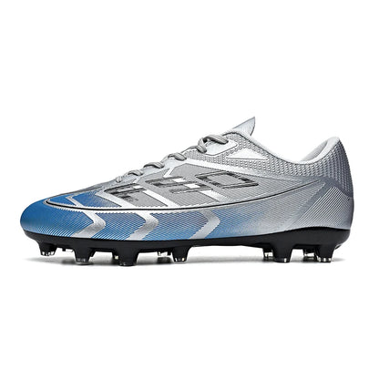 Chaussures de football populaires à tige basse FG/TF, unisexe, pour terrain, entraînement rapide, crampons antidérapants à crampons longs