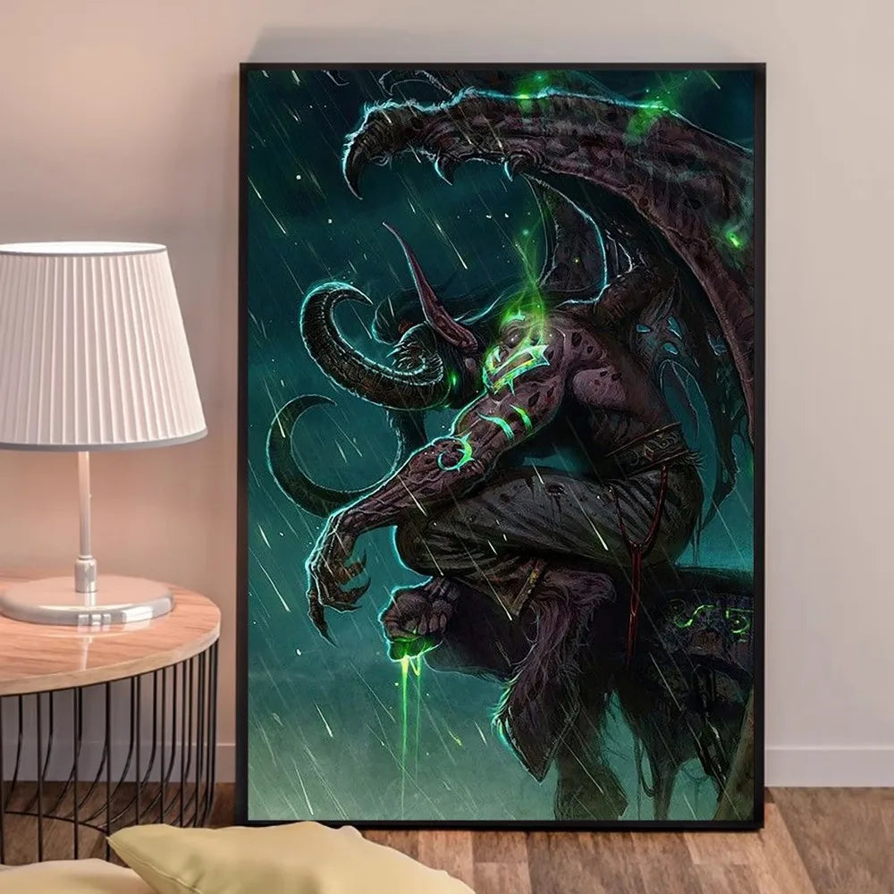 Poster za igru World of Warcraft, kvalitetni otisci i plakati, HD kvaliteta, zidna umjetnost, studija, kućni dekor