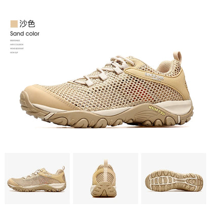 HUMTTO Hiking Shoes Men Breathable Outdoor Sports Climbing Shoes Hunting Shoes Women Trekking Sneakers Ankle Boots Tactical Shoe