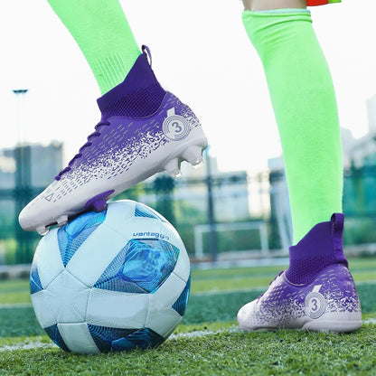 Talla 31-45 Zapatillas de fútbol para hombre, botas de fútbol para mujer, tacos de fútbol para niños, zapatillas de entrenamiento para adolescentes, calzado deportivo transpirable