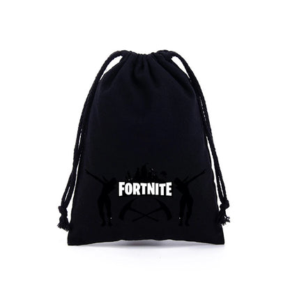 Fortnite Jungen Mädchen Kordelzugbeutel mit Cartoon- und Anime-Print, große Aufbewahrungstasche, Tragetasche, Handtasche, neues süßes Geburtstagsgeschenk