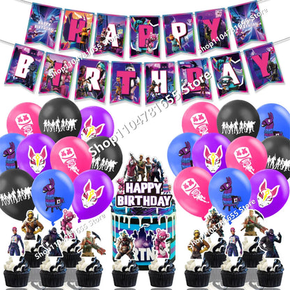 Conjunto de 8 Figuras Fortnite Anime em PVC — Bonecos Trooper Colecionáveis para Fãs, Crianças, Aniversário e Natal