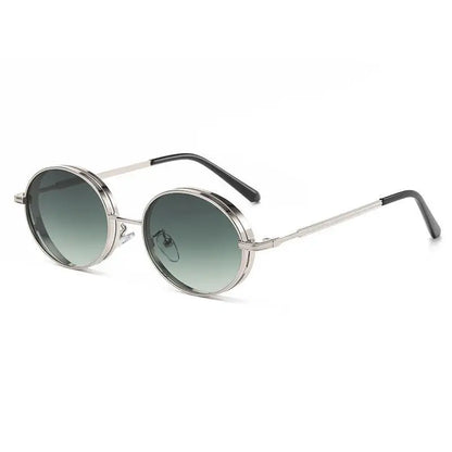 Oval Steampunk Sunglasses For Women Retro Sun Glasses Male Female Brand Designer Metal Frame Eyewear Lentes De Sol Mujer