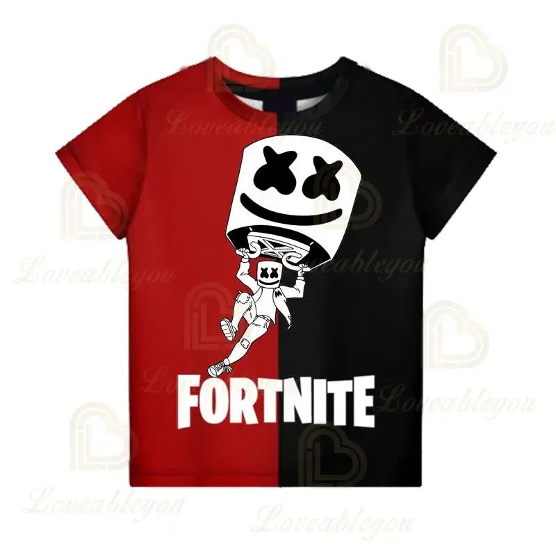 Battle Royale T-shirt Fortnite Victory T-Shirt Kids Tops Girls Boys Clothes Harajuku Tees Children 3D 2025 New Design