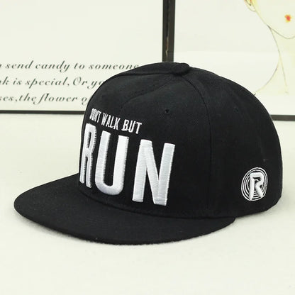 Men's Letter Embroidery All-match Flat Brim Baseball Cap Ladies Summer Hip Hop Hats Outdoor Shade Adjustable Casual Peaked Caps