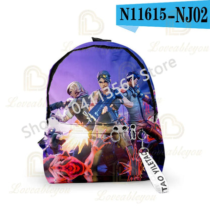 3Pcs/Sets Fortnite School Bags for Boys Girls Cartoon Battle Royale Game Book Bags Sets Games Backpacks School Gifts