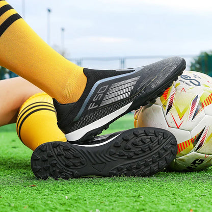 New Men Football Boots ComfortableSoccer Shoes Match Training Boys Non Slip Long Spikes Breathable Adult Cleats Outdoor Sport