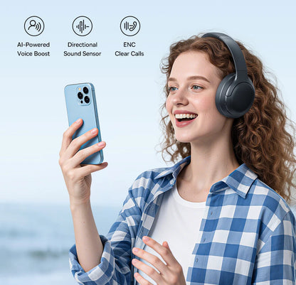Cuffie over-ear wireless Bluetooth 5.3 Baseus – Driver HiFi da 40mm, autonomia di 70H, headset pieghevole con audio spaziale