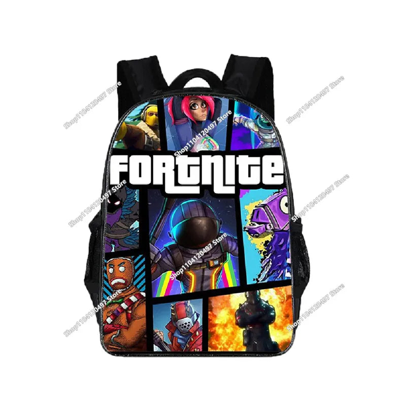 Fortnite School Bags Boys Girls Backpacks Large-capacity Knapsack High-quality Bookbags Fortnite Figure Laptop Bag Gift