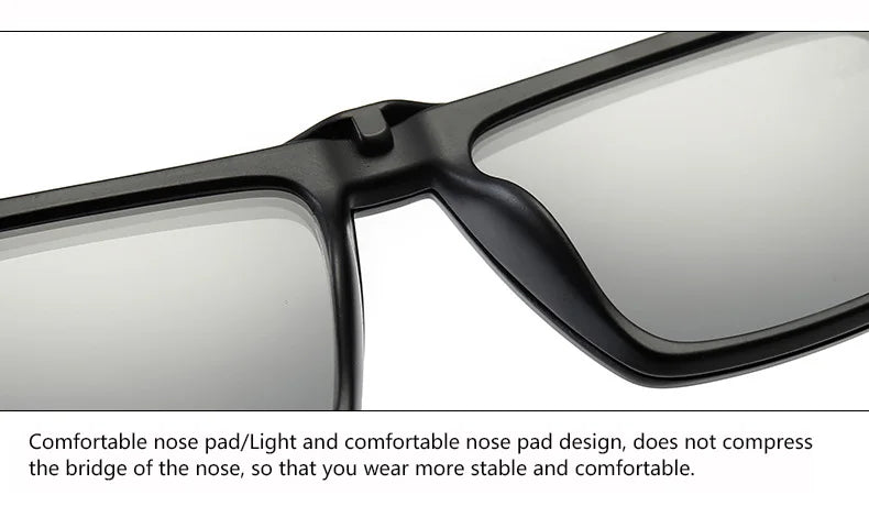Myopia Polarized Magnet Sunglasses Women Men Clip On Glasses Square Optic Spectacle 6 In 1 Eyeglass Frames -0.5 TO -10