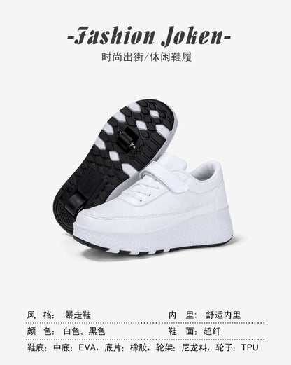 Fashion Flashing Roller Skates Shoes High Quality Roller Skates Boys and Girls Size 27-43 Wheel Sneakers