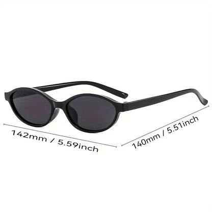 New Retro Oval Small Frame Fashionable Women's Glasses, Fashionable High-end Casual Street Photography Glasses
