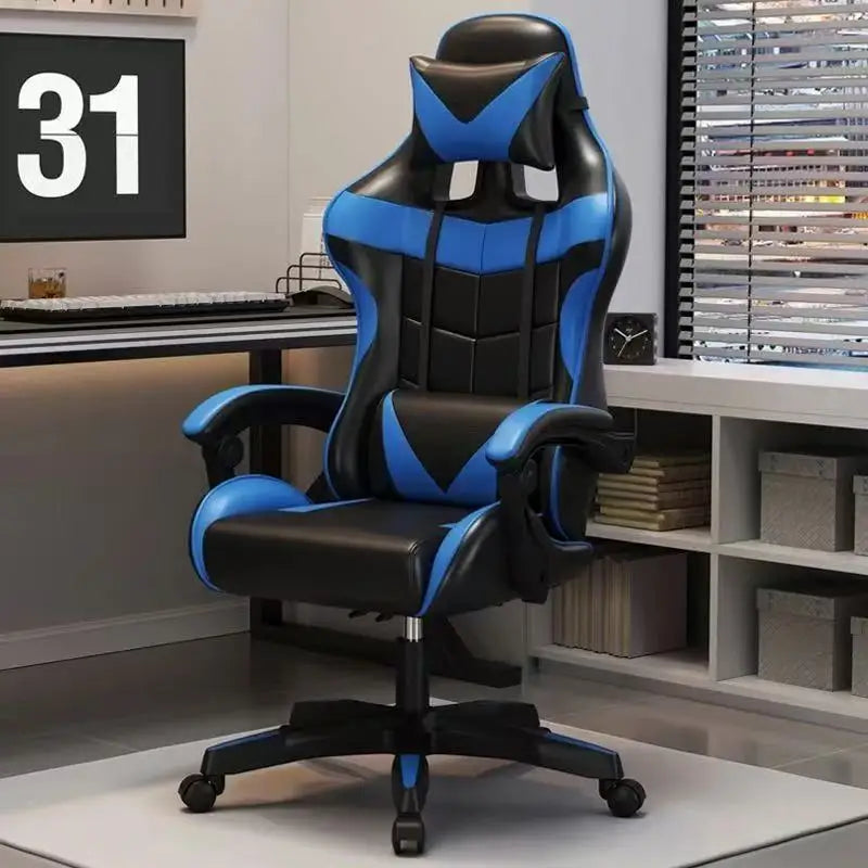 Chaise de jeu ergonomique pour ordinateur à domicile, chaise rotative pour diffusion en direct de célébrités d'Internet, chaise inclinable pour sédentarité à domicile