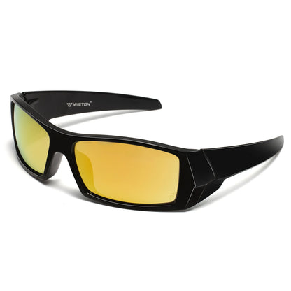 MAXJULI Z87 Polarized Sunglasses Men Wrap Around Sport Driving UV400 Retro Vintage Shield Safety Glasses 8231
