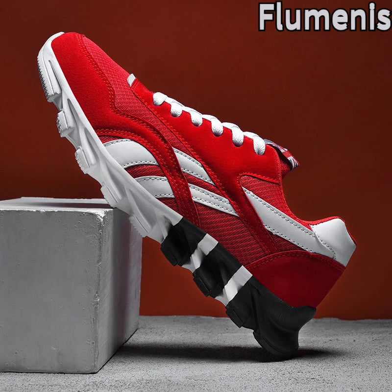men's and women's running shoes breathable casual sneakers anti-slip vibration comfortable walking shoes 38-46