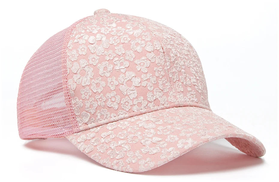 CNTANG 2024 New Print Mesh Caps Fashion Women Baseball Cap Summer Outdoor Casual Sun Hat For Female Hip Hop Girls Snapback
